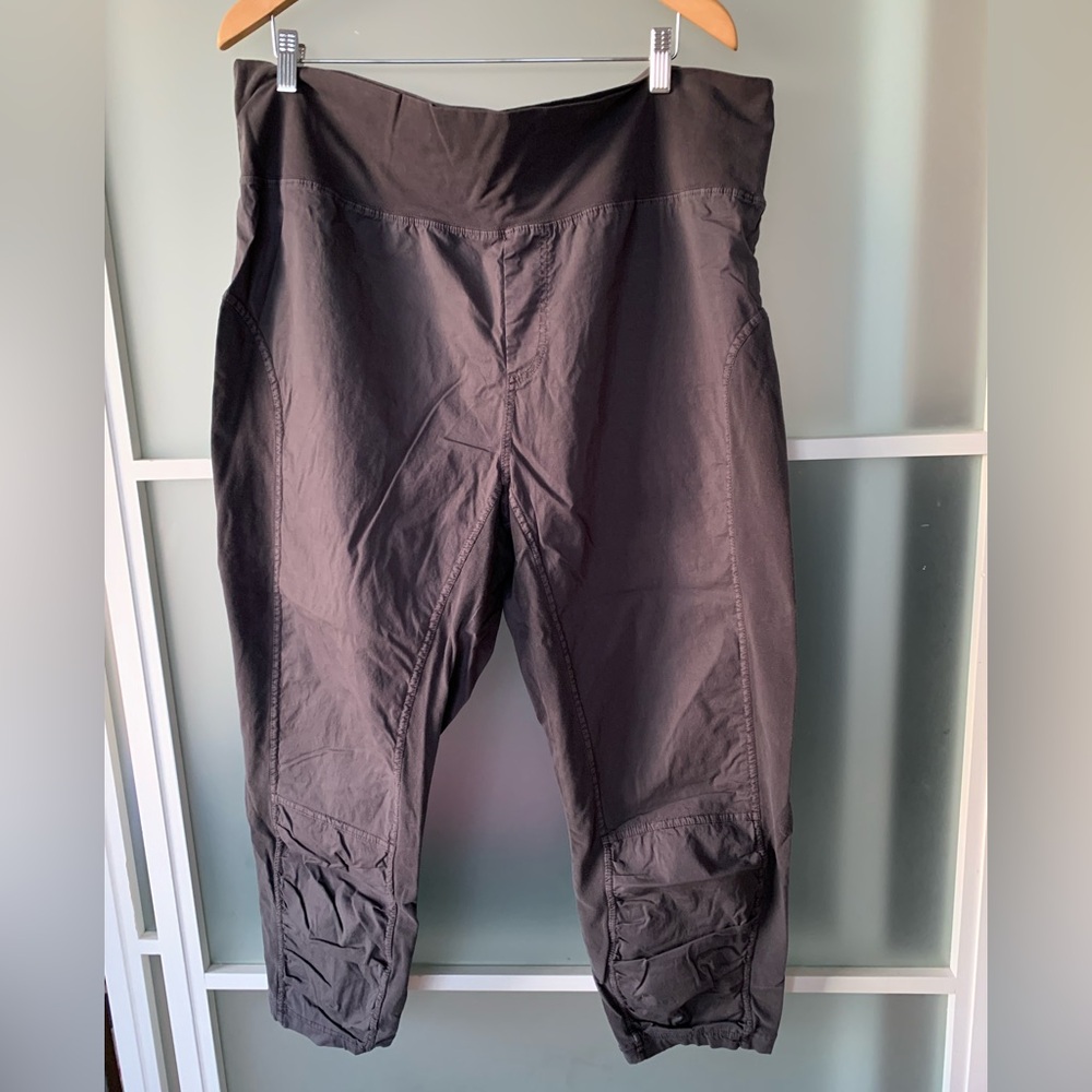 XCVI pull on pants with shirtd uffs and soft cotton inserts on sides. Size 2X.